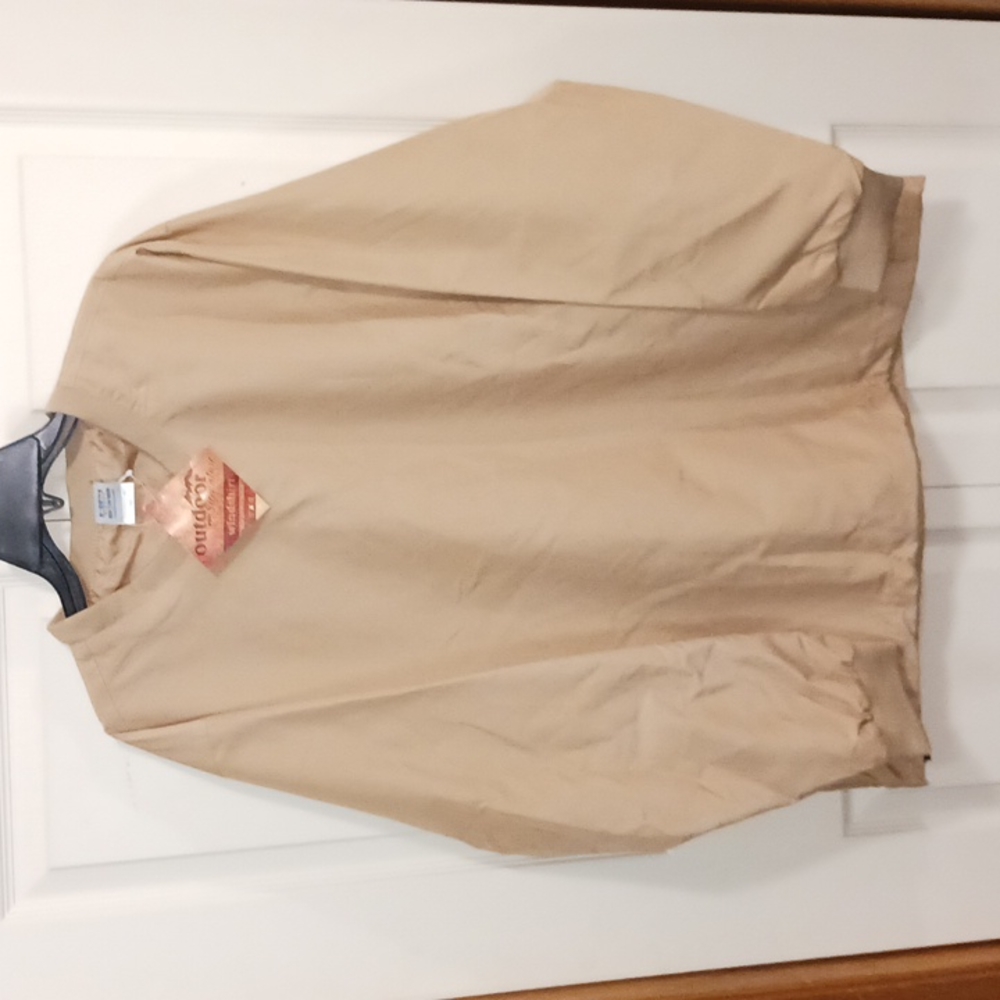 HPI Direct Poly Windshirt - M - Khaki - Water Resistant Wind Resistant Lined